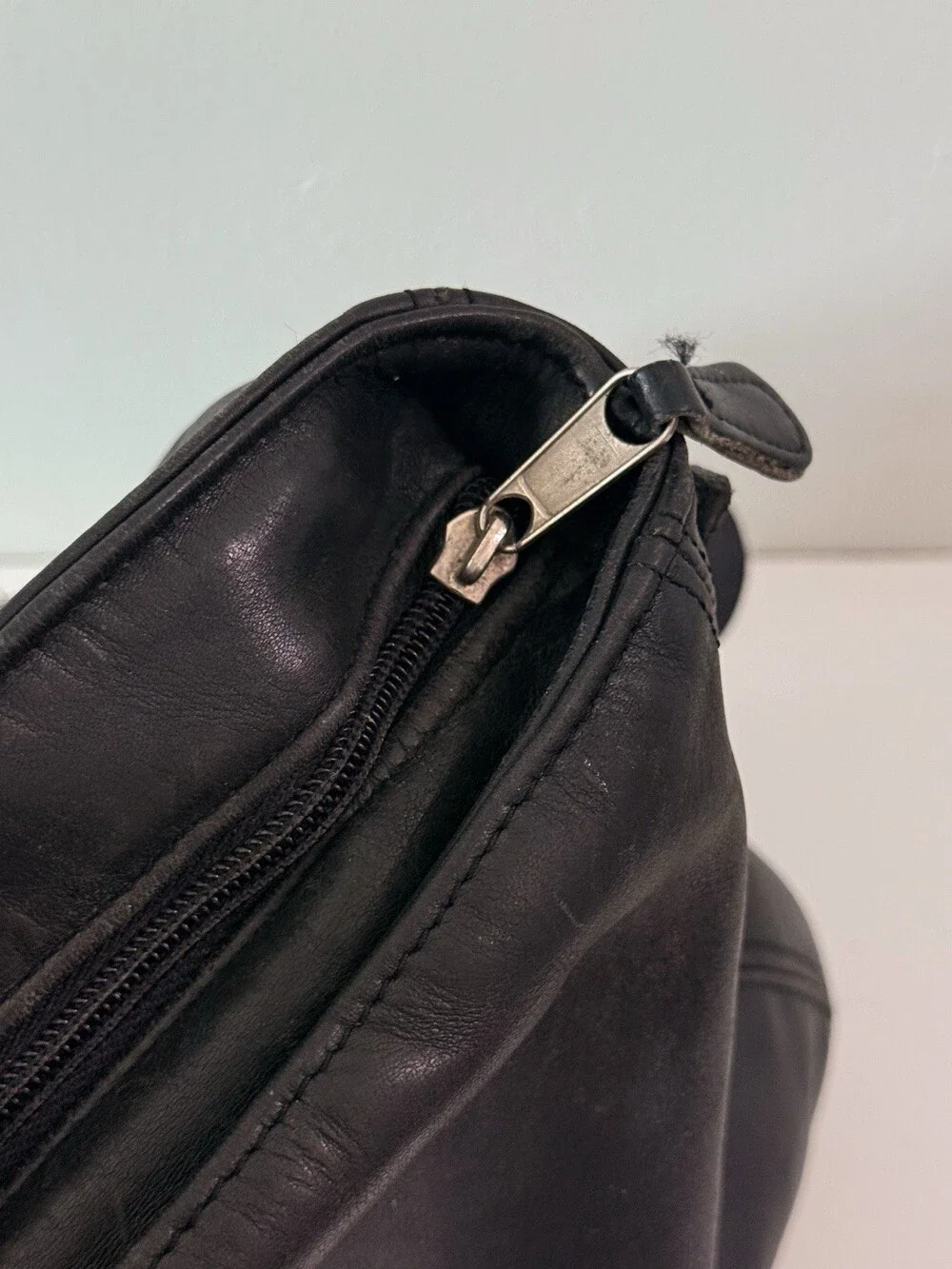 Vtg 1998 Coach Large Soho Zip Hobo Shoulder Bag Leather 4161 Black USA